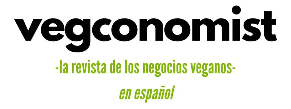 Logo  Vegconomist la revista de los negocios veganos en español